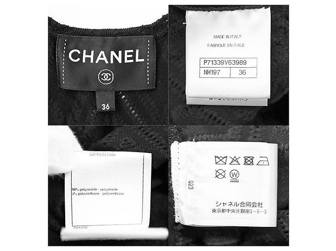 Timeless Chanel P71339 Strickkleid Schwarz - Ansicht 10