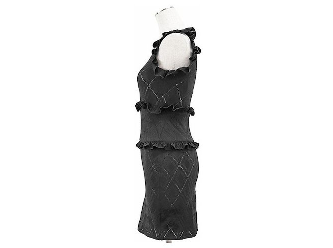 Timeless Chanel P71339 Strickkleid Schwarz - Ansicht 17