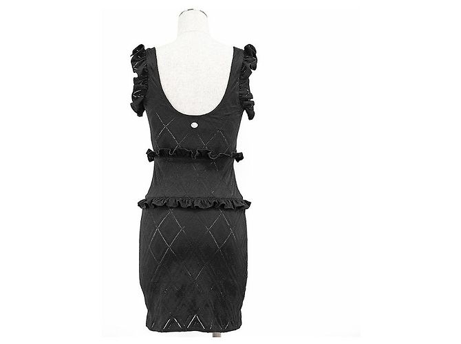 Timeless Chanel P71339 Strickkleid Schwarz - Ansicht 6