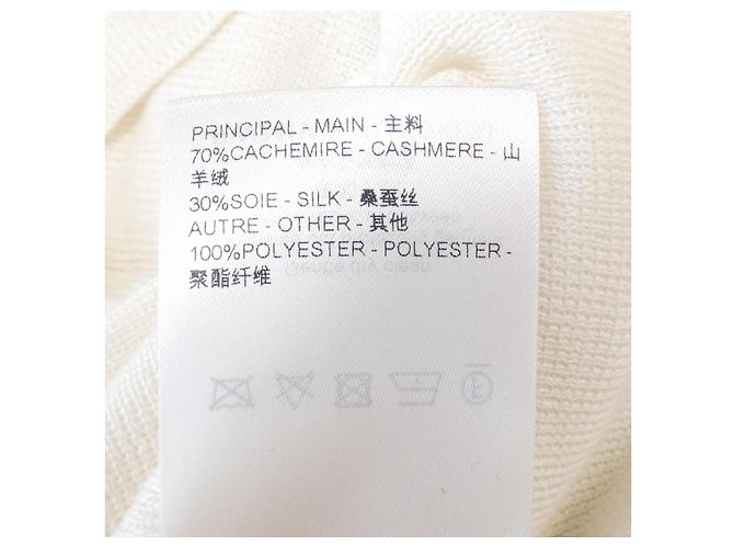 Jersey de seda y cachemira Louis Vuitton Beige - vista 3