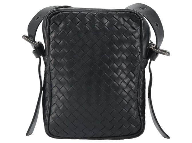 Bottega Veneta Intrecciato Shoulder Leather Nero - vista 2