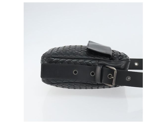 Bottega Veneta Intrecciato Shoulder Leather Nero - vista 3