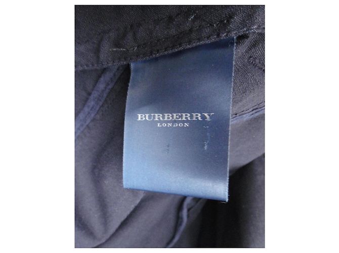 Gabardina corta Burberry London negra de algodón Negro - vista 6