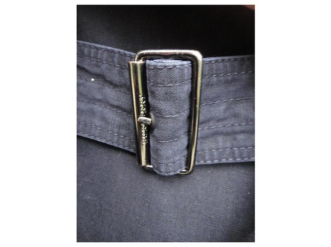 Gabardina corta Burberry London negra de algodón Negro - vista 8