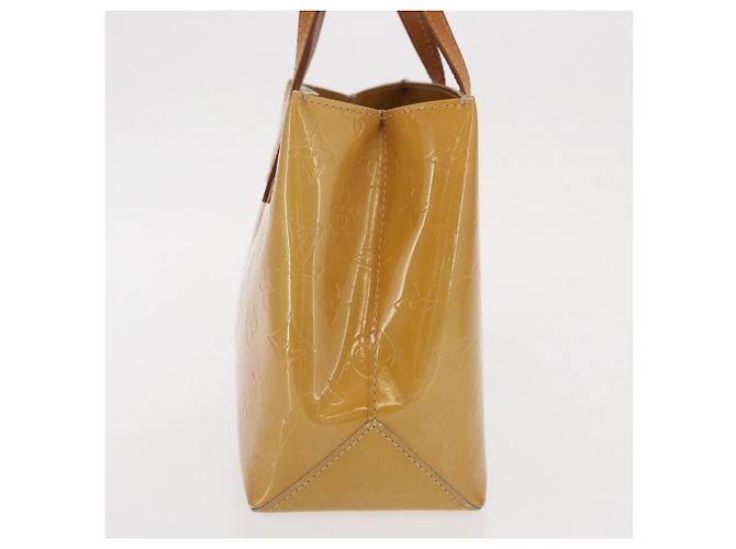 Borsa Reade Monogram Vernis PM di Louis Vuitton Beige - vista 3