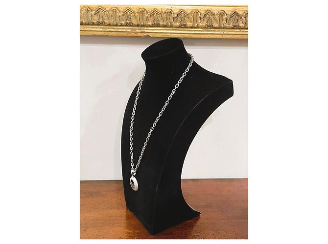 Raffinata collana DOLCE & GABBANA con pendente loggato e piccoli swarovski Argento - vista 5