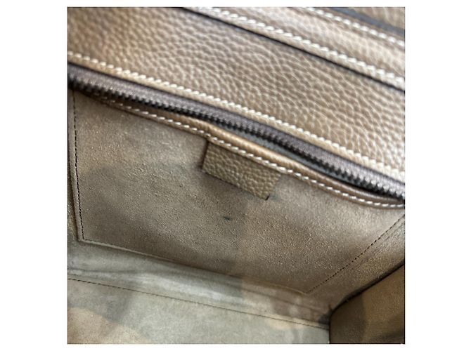 Céline Borsa Celine Luggage Nano Shopper 2 in 1 Marrone - vista 17