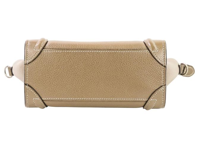 Céline Borsa Celine Luggage Nano Shopper 2 in 1 Marrone - vista 7