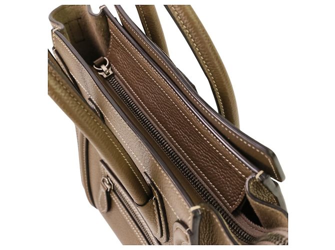 Céline Borsa Celine Luggage Nano Shopper 2 in 1 Marrone - vista 9