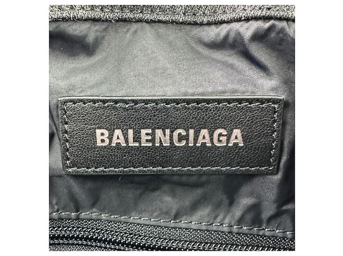 Everyday Balenciaga 24/7 Mesh gewaschene Tote-Tasche Schwarz - Ansicht 12