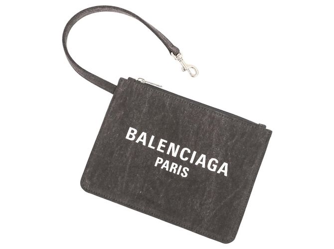 Everyday Balenciaga 24/7 Mesh gewaschene Tote-Tasche Schwarz - Ansicht 13
