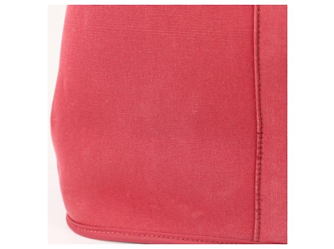 Cabag Hermès Borsa Tote Elan Toile Officier Hermes Rosso - vista 16