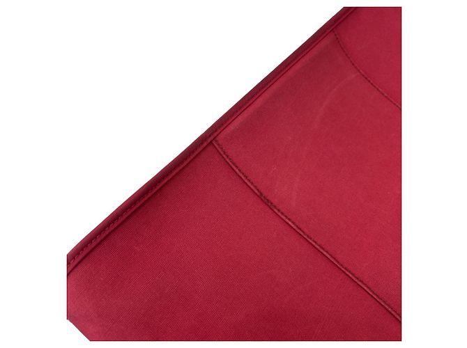 Cabag Hermès Borsa Tote Elan Toile Officier Hermes Rosso - vista 18