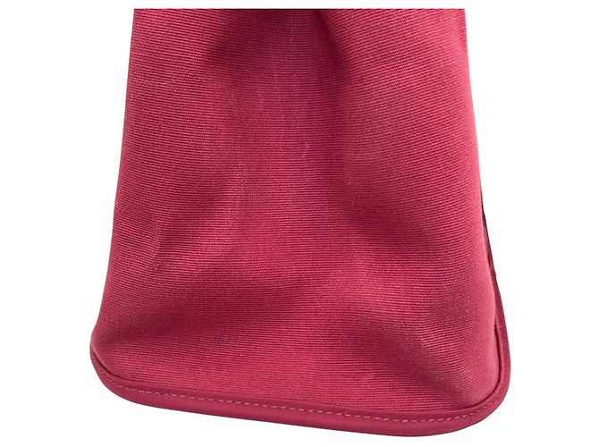 Cabag Hermès Borsa Tote Elan Toile Officier Hermes Rosso - vista 21