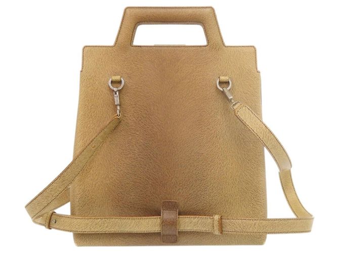 Borsa in pelle marrone Salvatore Ferragamo - vista 3