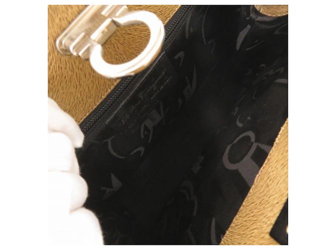 Borsa in pelle marrone Salvatore Ferragamo - vista 6