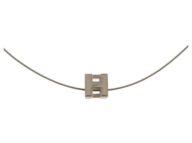 Hermès Carge d'Ache H Cube Metall Orange Halskette - Ansicht 2