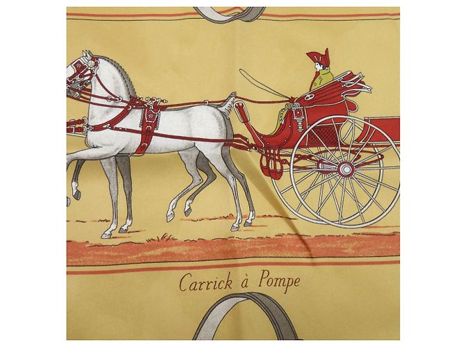 Silk In Foulard in seta Hermès Carré 70 Flying Carrick a Pompe Multicolore - vista 2
