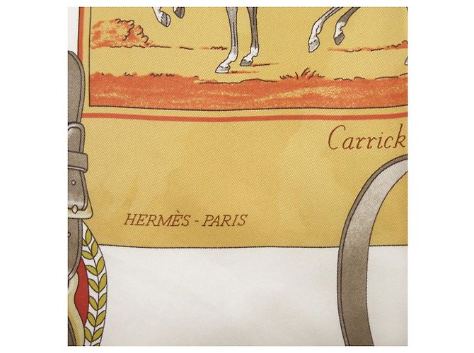Silk In Foulard in seta Hermès Carré 70 Flying Carrick a Pompe Multicolore - vista 4