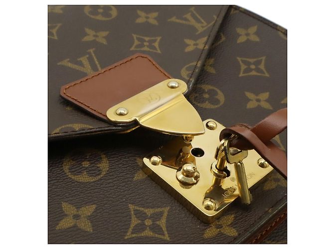 Borsa Monceau 28 Monogramma Louis Vuitton Marrone - vista 9