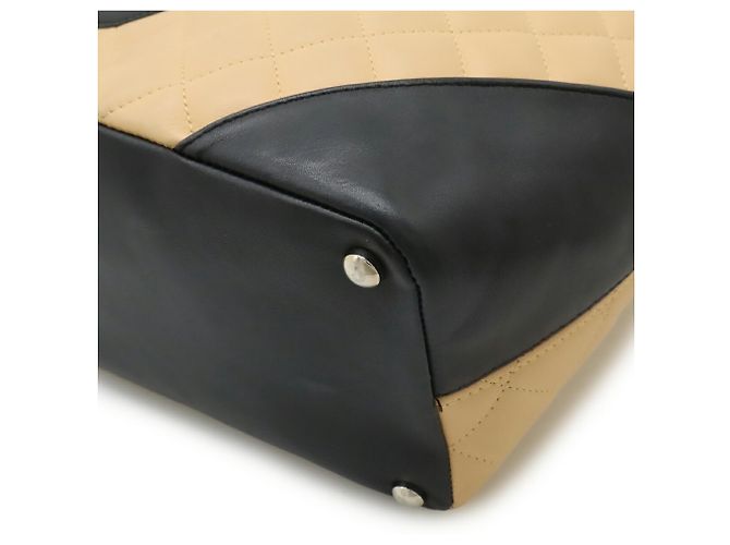 Chanel Cambon Medium Tote Schultertasche Schwarz Beige - Ansicht 4