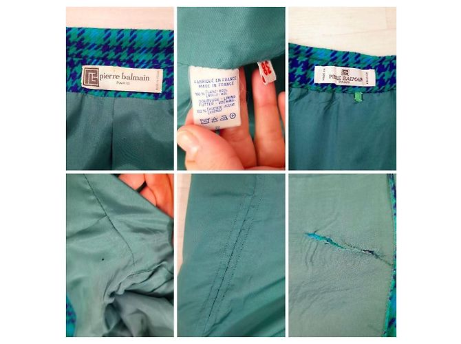 Pierre Balmain tailleur turchese anni 70 - vista 11