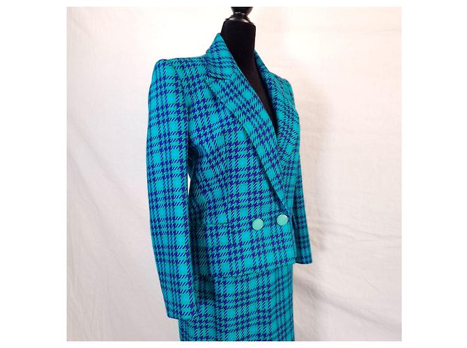 Pierre Balmain tailleur turchese anni 70 - vista 5