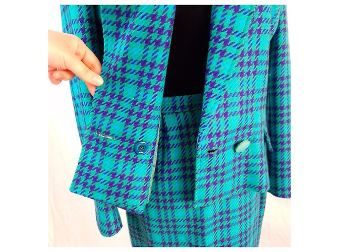 Pierre Balmain tailleur turchese anni 70 - vista 8