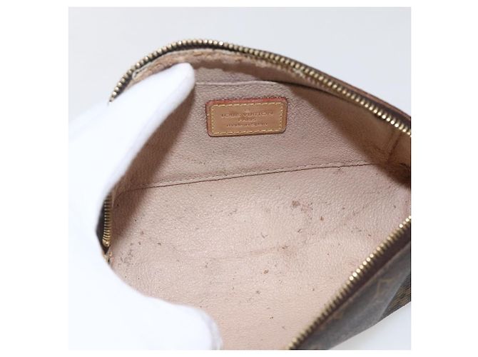 LOUIS VUITTON Pochette Cosmética Monogram PM Bolsa Cosmética M47515 Auth BA10189 Monograma - vista 10