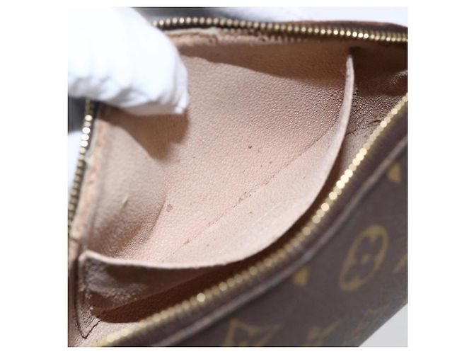 LOUIS VUITTON Pochette Cosmética Monogram PM Bolsa Cosmética M47515 Auth BA10189 Monograma - vista 11