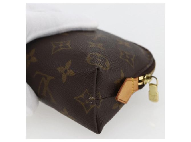 LOUIS VUITTON Pochette Cosmética Monogram PM Bolsa Cosmética M47515 Auth BA10189 Monograma - vista 15