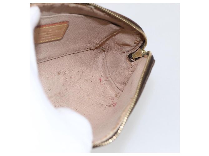 LOUIS VUITTON Pochette Cosmética Monogram PM Bolsa Cosmética M47515 Auth BA10189 Monograma - vista 17