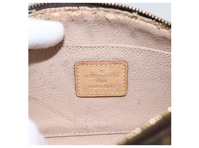 LOUIS VUITTON Pochette Cosmética Monogram PM Bolsa Cosmética M47515 Auth BA10189 Monograma - vista 9
