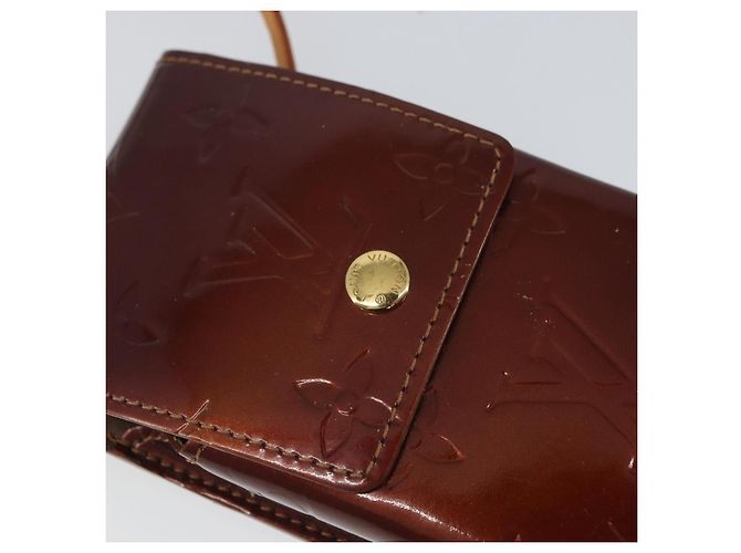 LOUIS VUITTON Monogram Vernis Green Cigarette Case Bronze M91156 LV Auth 164597 - view 17