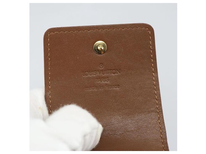 LOUIS VUITTON Monogram Vernis Green Cigarette Case Bronze M91156 LV Auth 164597 - view 18