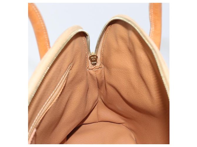 Céline Borsa a mano in tela Macadam CELINE PVC beige oro Auth 168604 D'oro - vista 19