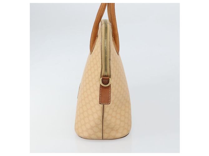 Céline Borsa a mano in tela Macadam CELINE PVC beige oro Auth 168604 D'oro - vista 3