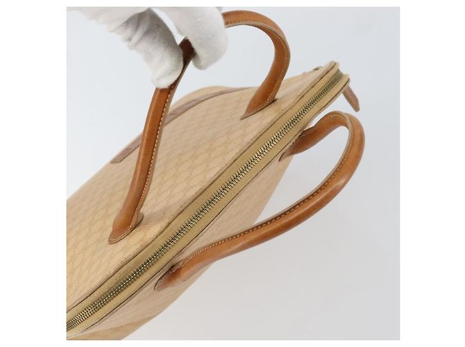 Céline Borsa a mano in tela Macadam CELINE PVC beige oro Auth 168604 D'oro - vista 6