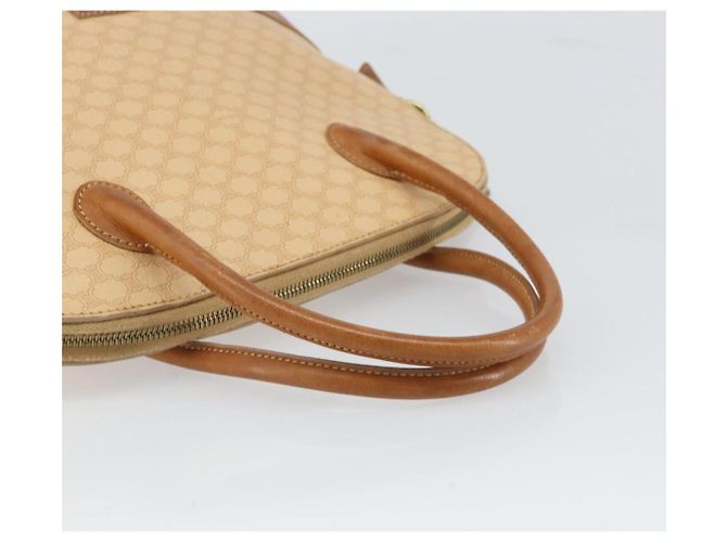 Céline Borsa a mano in tela Macadam CELINE PVC beige oro Auth 168604 D'oro - vista 7