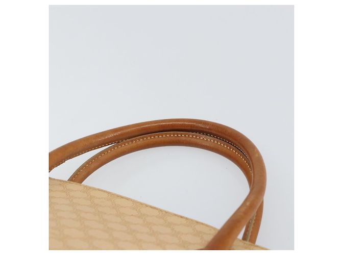 Céline Borsa a mano in tela Macadam CELINE PVC beige oro Auth 168604 D'oro - vista 8