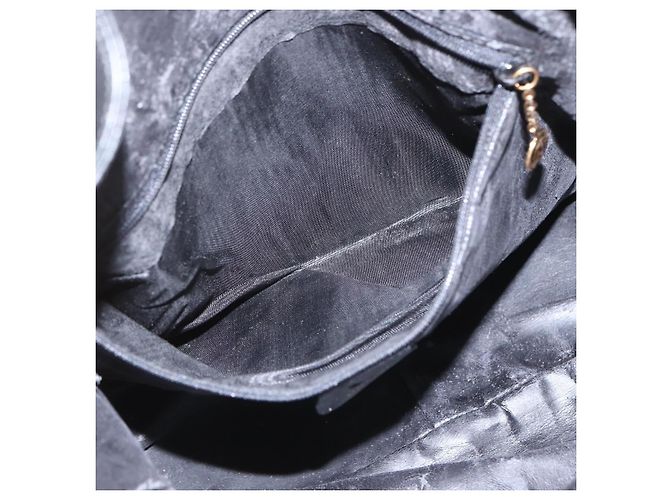 Borsa a Spalla Gucci Bamboo in Pelle 2 in 1 Nero Oro 001 1577 3444 Auth 162200 D'oro - vista 22