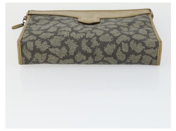 Borsa SAINT LAURENT PRADA Nylon PVC 2 Set Grigio Khaki Auth 162220 Marrone Cachi - vista 14