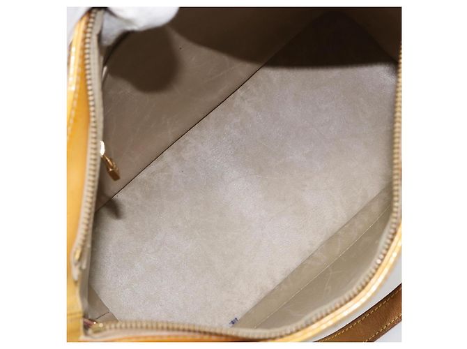 LOUIS VUITTON Borsa a Mano Monogram Vernis Houston Beige M91004 LV Auth 169220 - vista 11