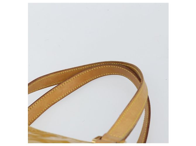 LOUIS VUITTON Borsa a Mano Monogram Vernis Houston Beige M91004 LV Auth 169220 - vista 14