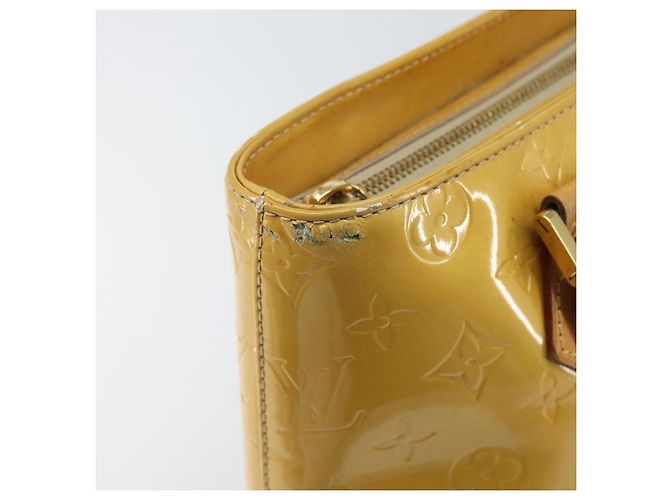 LOUIS VUITTON Borsa a Mano Monogram Vernis Houston Beige M91004 LV Auth 169220 - vista 19