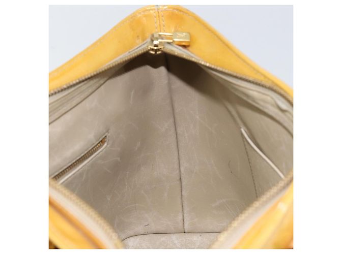 LOUIS VUITTON Borsa a Mano Monogram Vernis Houston Beige M91004 LV Auth 169220 - vista 21