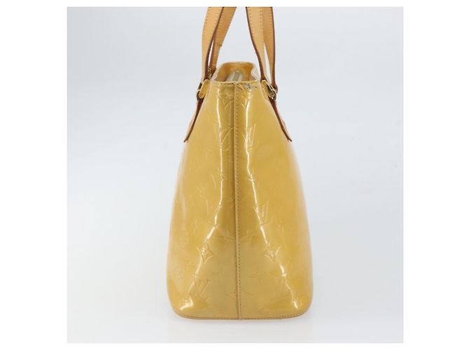 LOUIS VUITTON Borsa a Mano Monogram Vernis Houston Beige M91004 LV Auth 169220 - vista 4