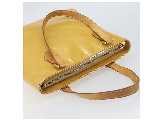 LOUIS VUITTON Borsa a Mano Monogram Vernis Houston Beige M91004 LV Auth 169220 - vista 6