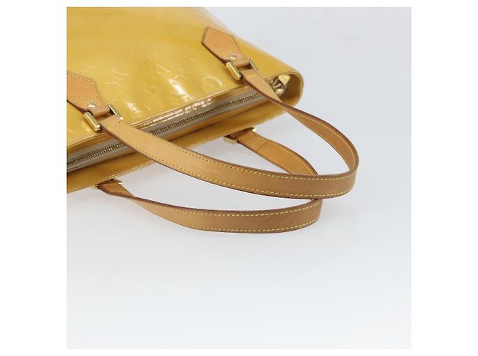 LOUIS VUITTON Borsa a Mano Monogram Vernis Houston Beige M91004 LV Auth 169220 - vista 7