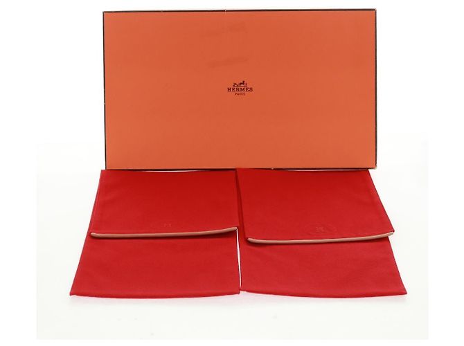 Hermès Pochette in tela rossa HERMES Auth bs32696V Rosso - vista 12